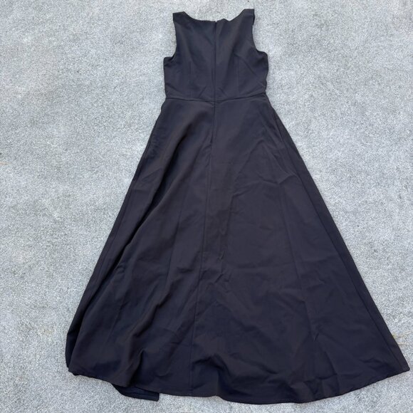 Kay Unger Jumpsuit Womens 8 Black Formal Skirt Wrap Overlay - Picture 6 of 16